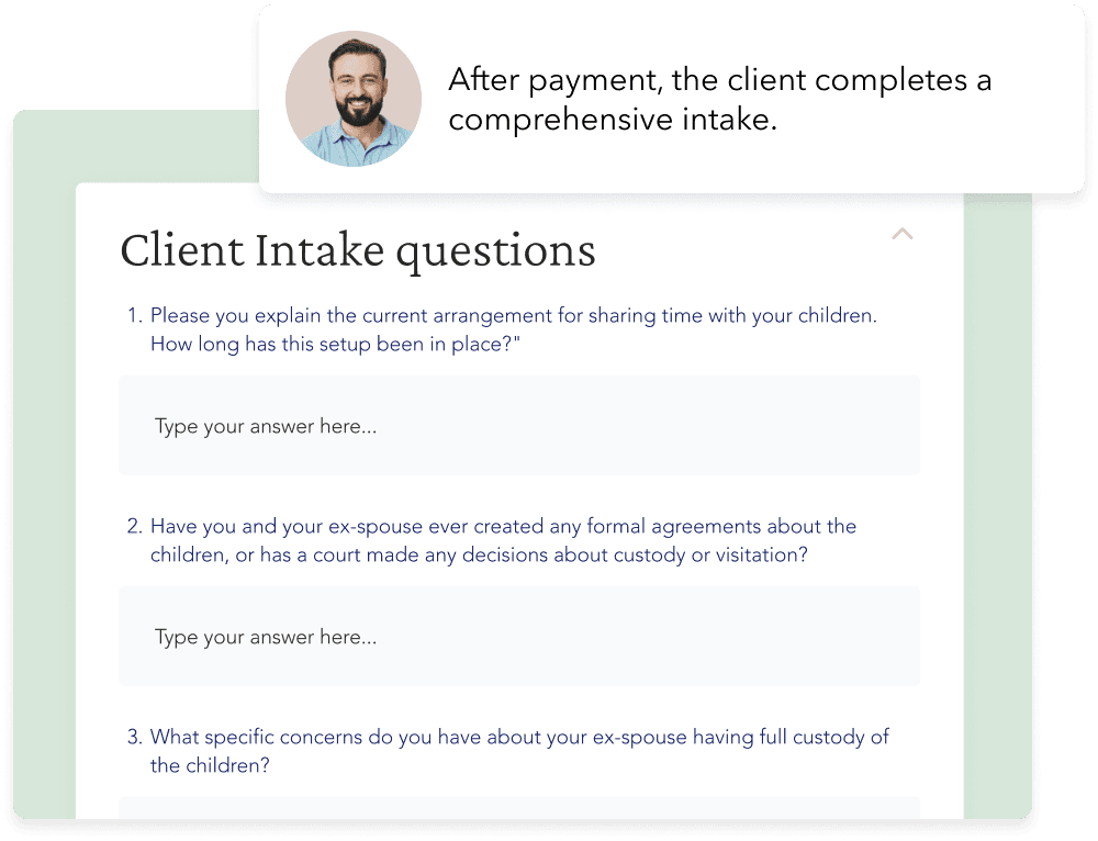 Automated Upfront Payment and Smart Client Intake